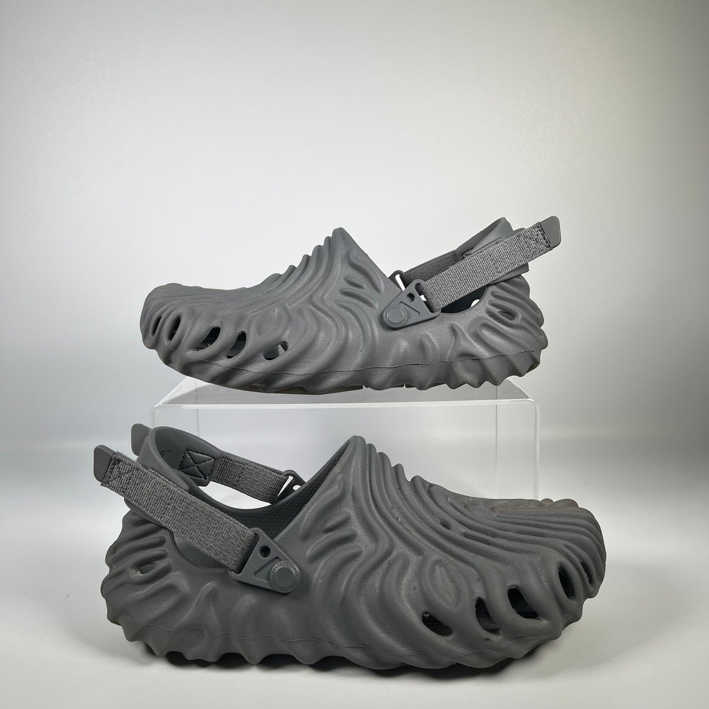 Crocs X Salehe Bembury Pollex Clog Grey (2021) Size 9 USED s17934