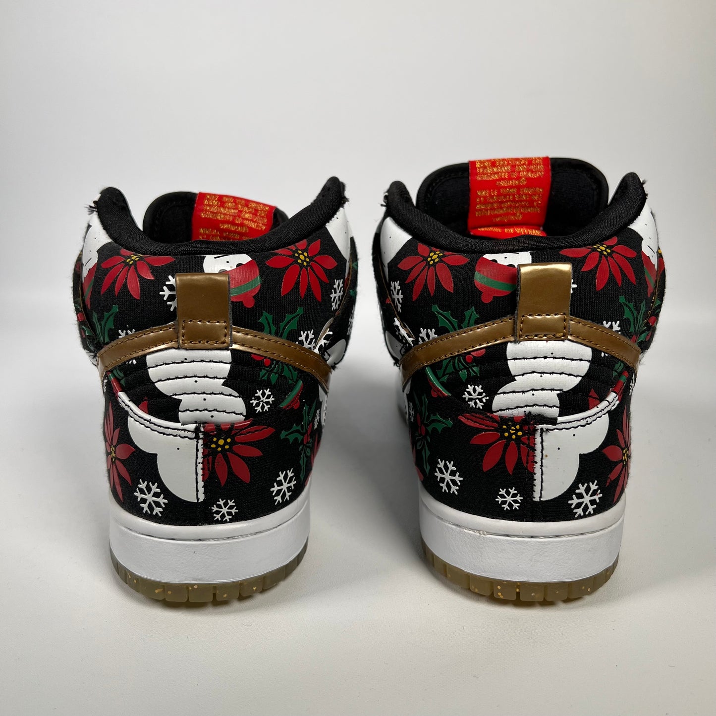 Nike SB High Black Ugly Christmas Sweaters 2013 Size 6 USED s1571