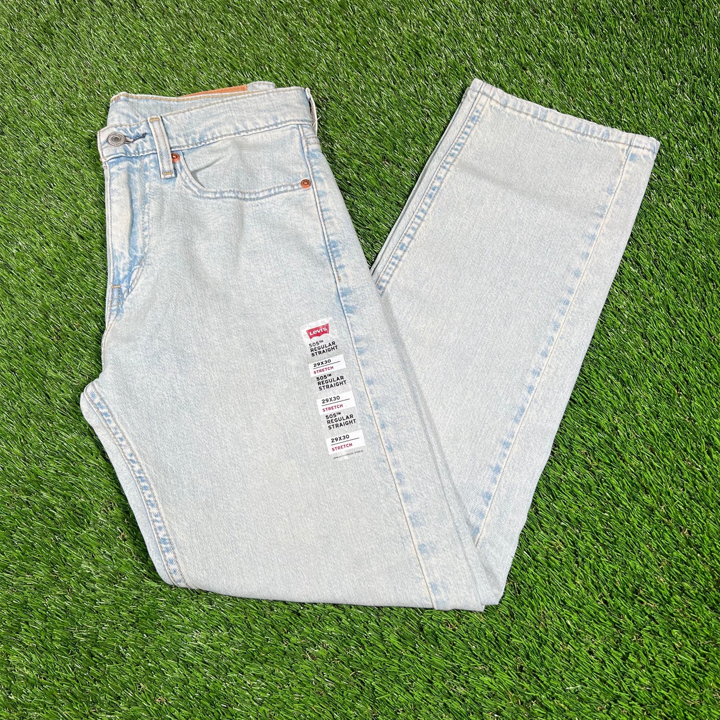 Levi 505 Light Washed Jeans Size 29x30 NEW v16765