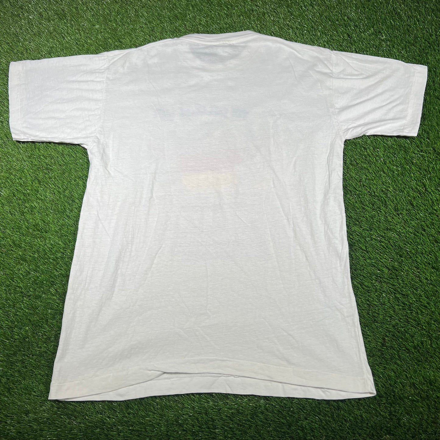 1989 "Fall of the Wall" White Berlin Wall Tee Size XL USED v16816