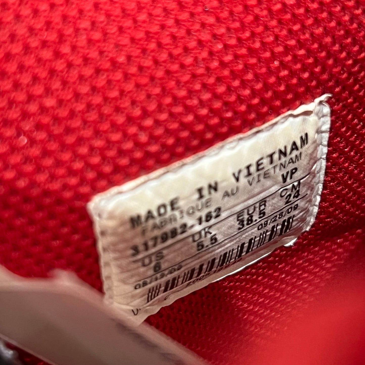 Nike Dunk High Varsity Red (2009) Size 6 USED s2944