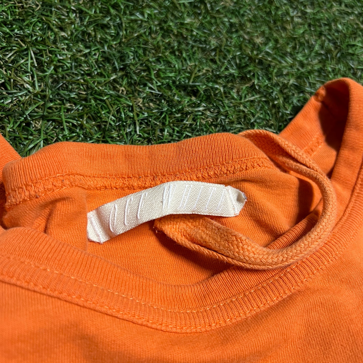 Vlone Off White Orange Longsleeve Tee Size XL USED x13774