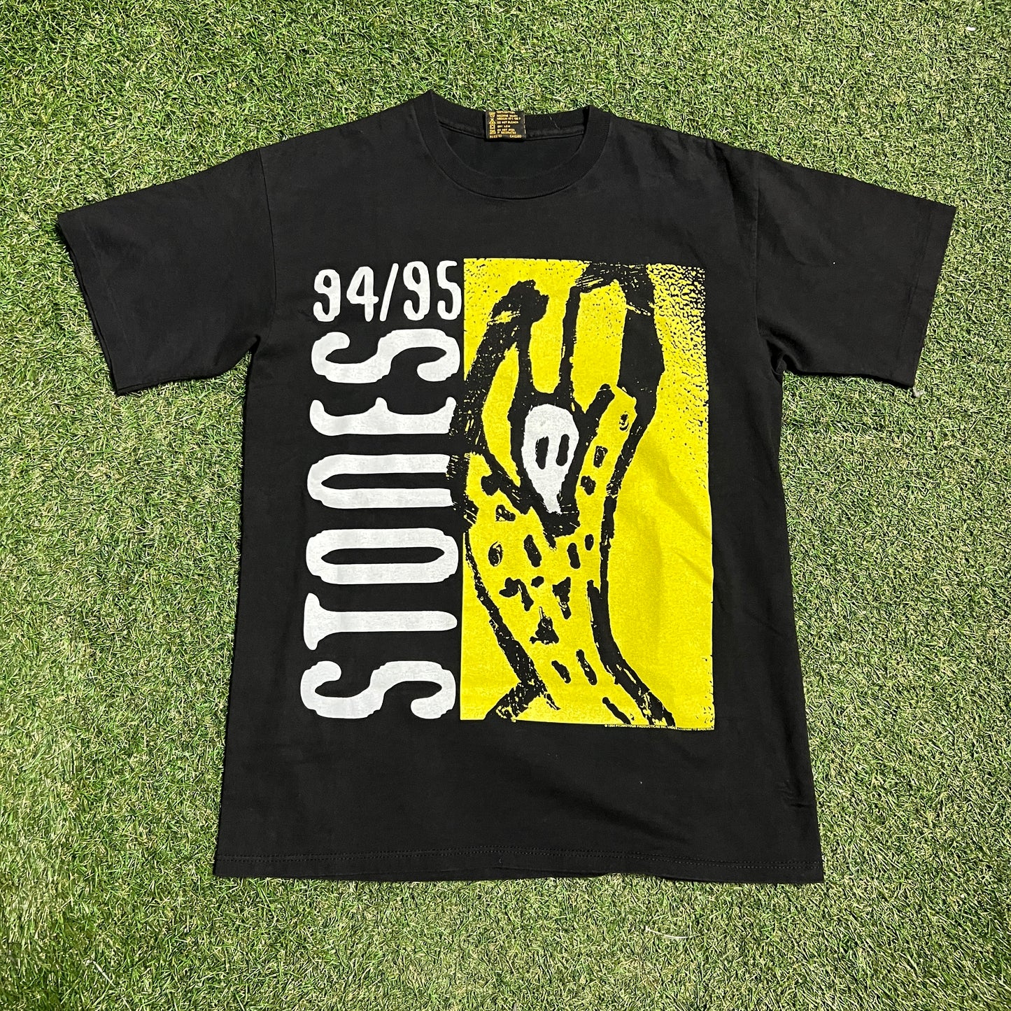 1995 Rolling Stones "Voodoo" North American Tour Black Tee Size Large USED v16119