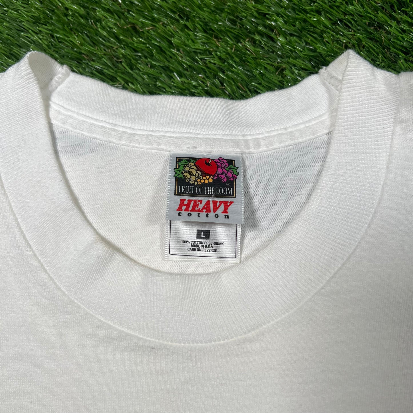 1995 White "New Dad" Art Tee Size Large USED v17278