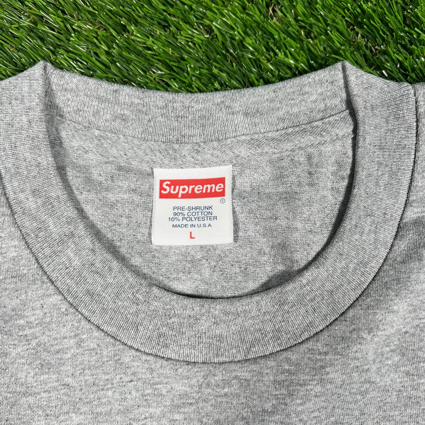 Supreme Ali 2016 Photo Grey Tee Size Large NEW x14513