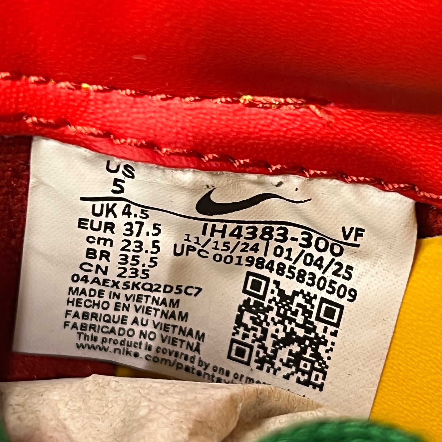 Nike Air Fore 1 Lil Yachty Concrete Boys Lucky Green (2025) Size 5 NEW s20099