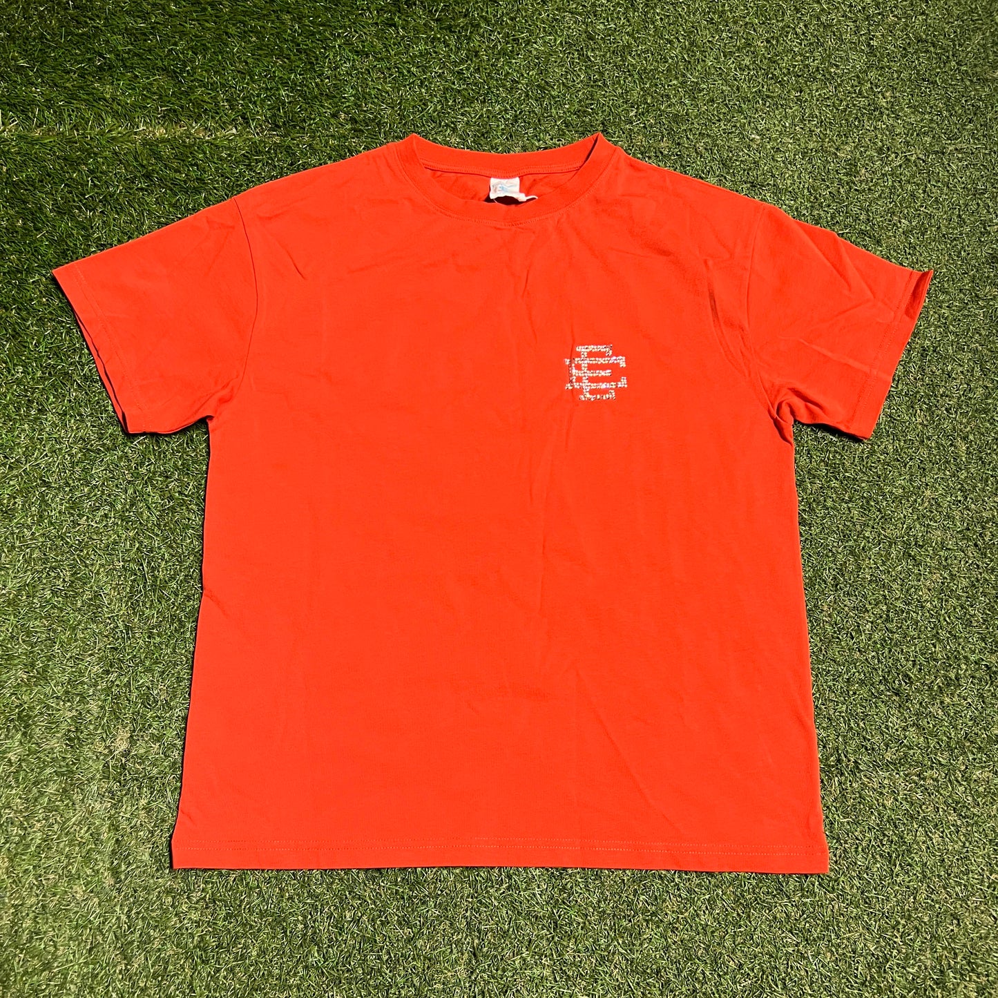 Eric Emanuel Swarovski Crystals Orange Tee Size Medium NEW x14083