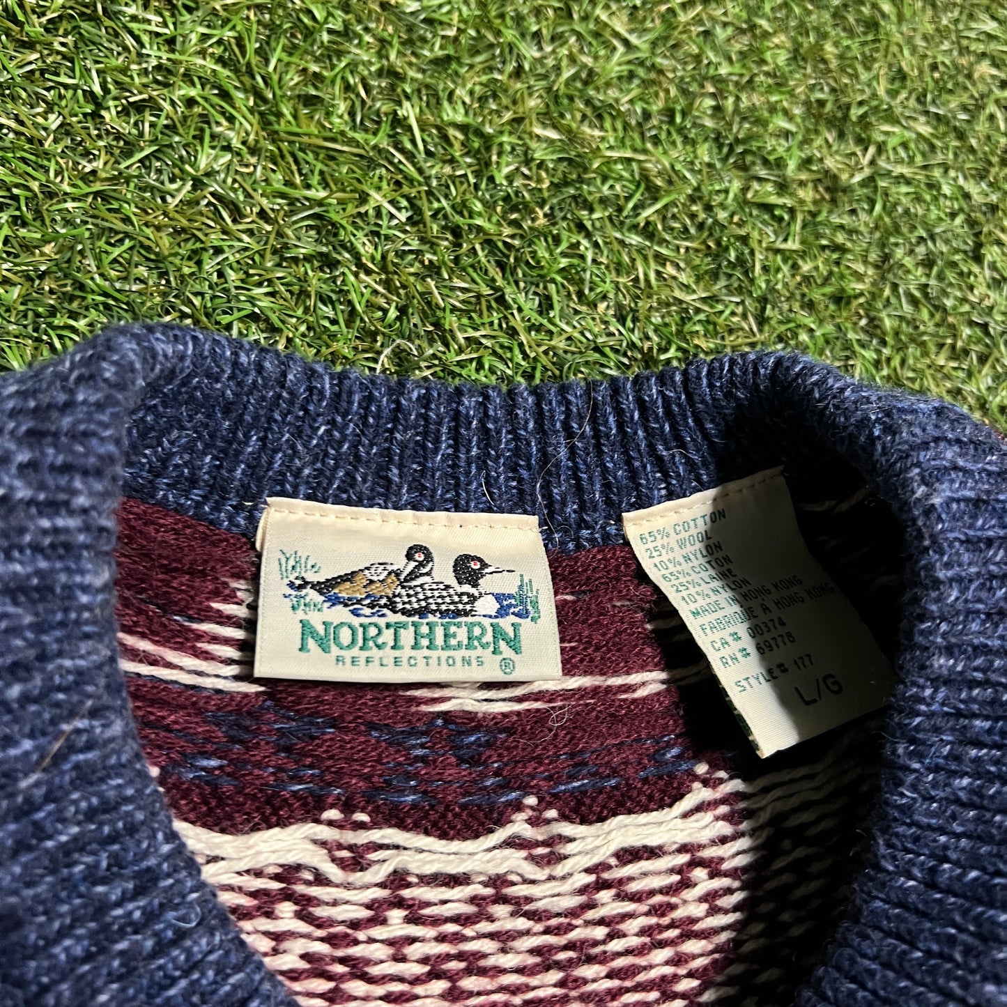1990s Northern Reflections Knit Sweater Size Large USED v15961