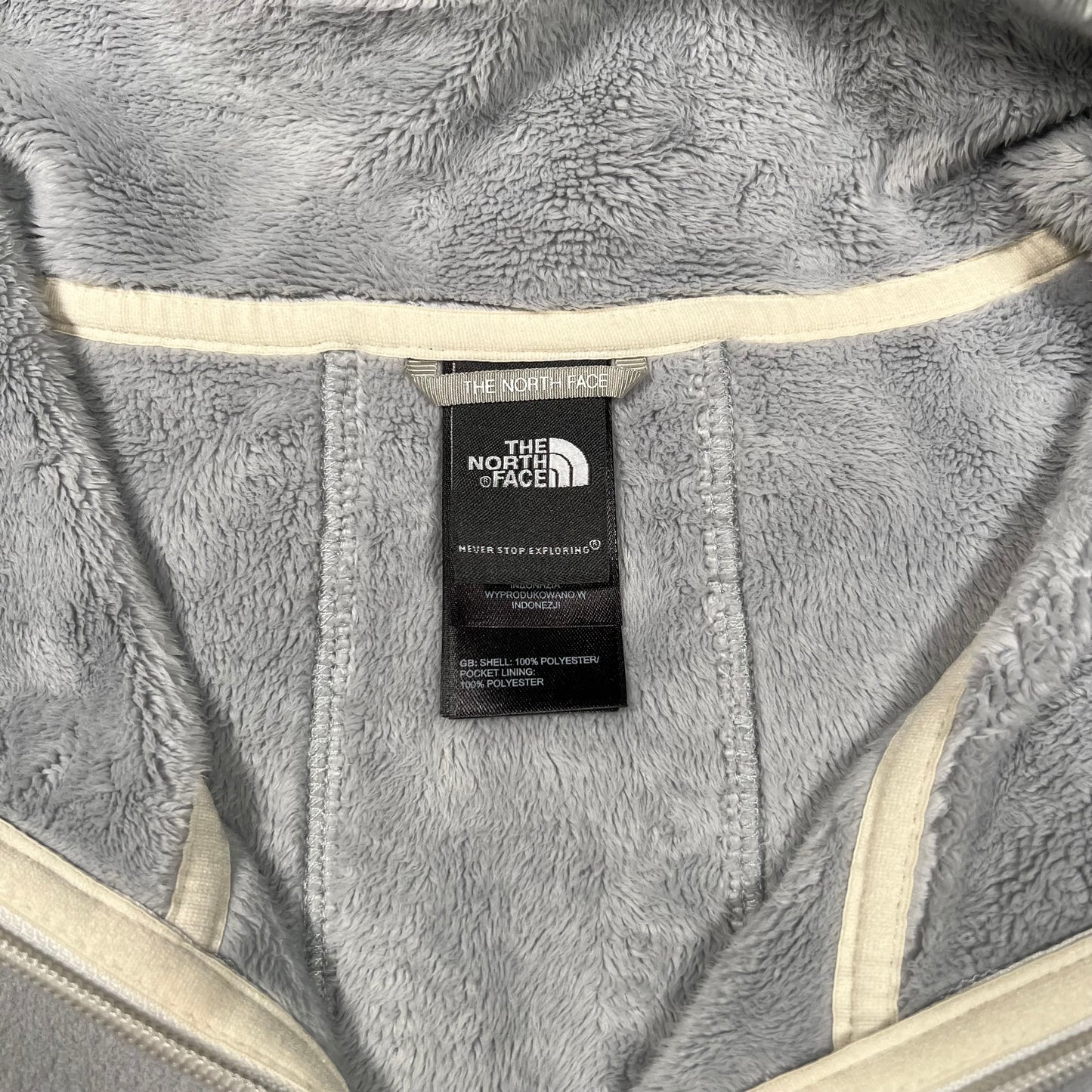 North Face Light Weight Grey Zip Up Jacket Size XL USED v17792