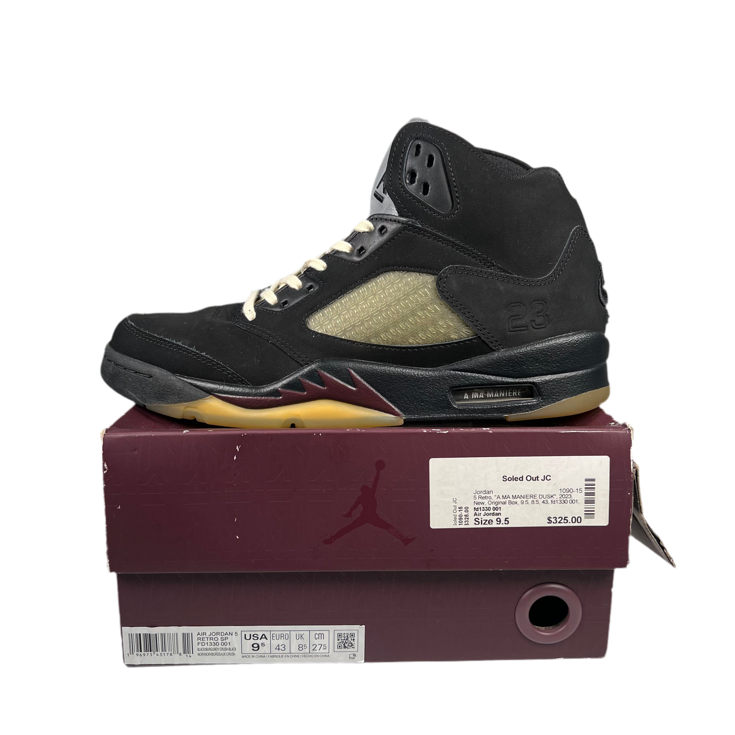 Jordan 5 A Ma Maniere Dusk (2023) Size 9.5 USED s17940