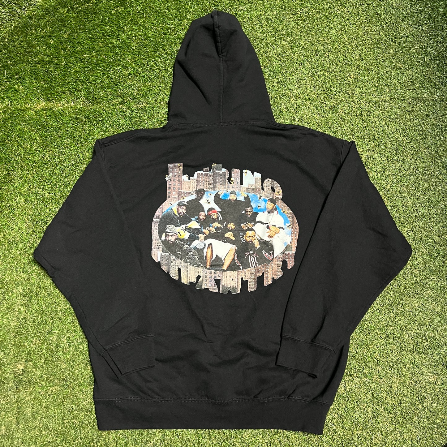 Marino Infantry Wu Tang Black Hoodie Size Large USED x13706