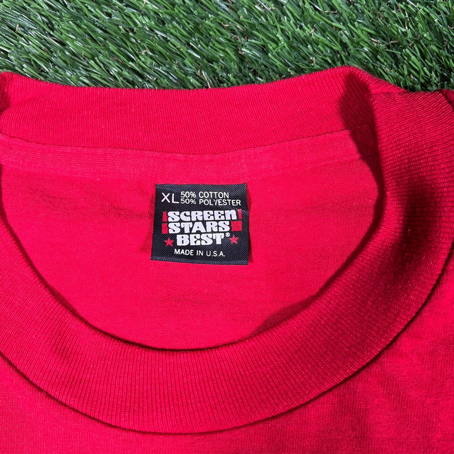 1989 Indiana University Red Tee Size XL USED v16862