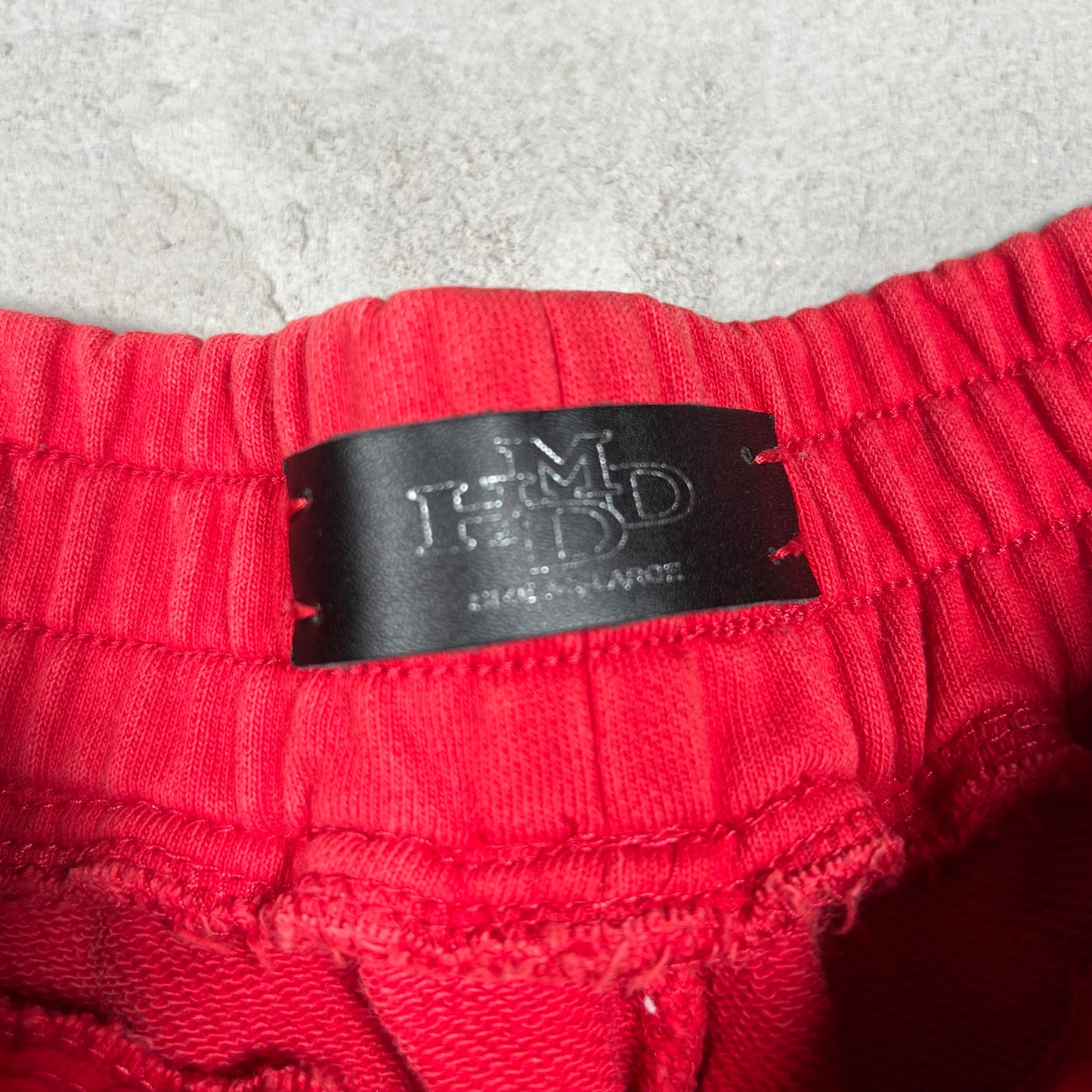 HMDD "Chim Reapers" Red Sweat Shorts Size XXL USED x17501