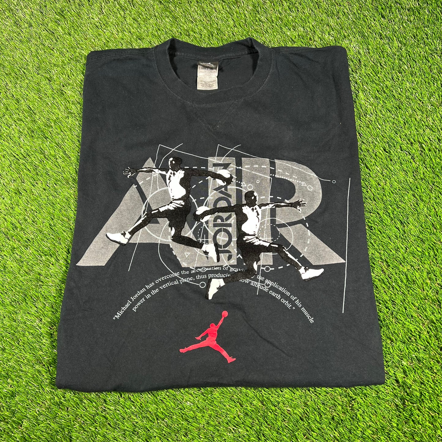 2010s Jordan Michael Jordan Has Overcome Black Tee Size XL USED v16807