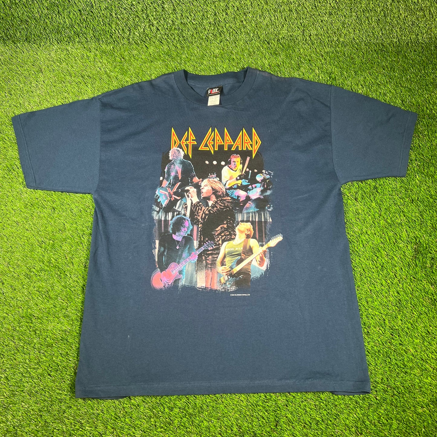2000 Def Leppard Navy Euphoria Tour Tee Size XL USED v16620