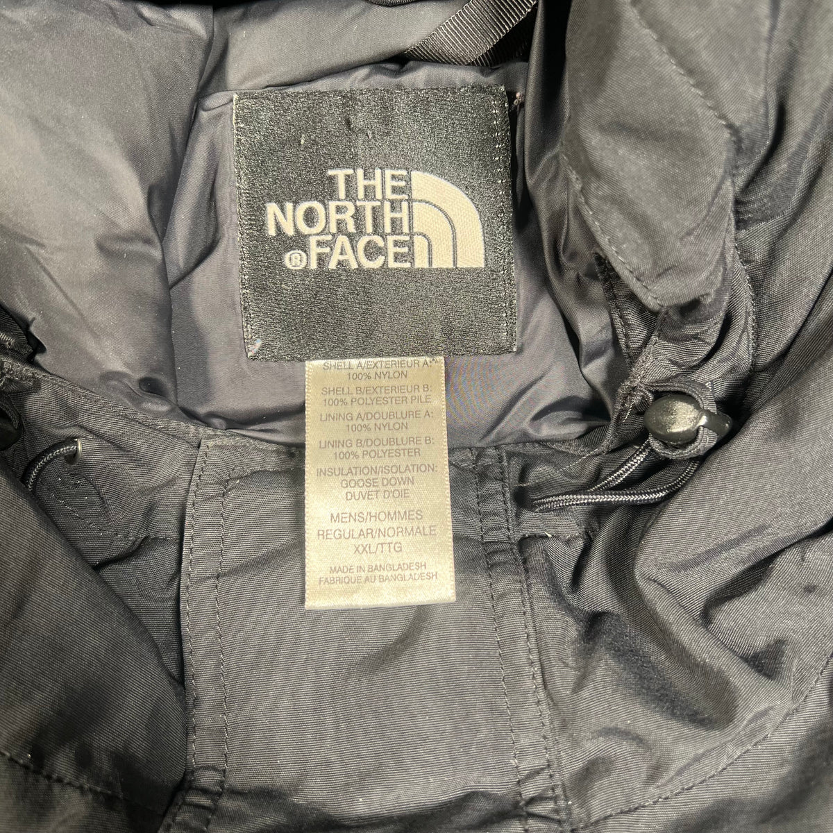 North Face Down McMurdo Parka Puffy Black Jacket Size XXL USED v18456