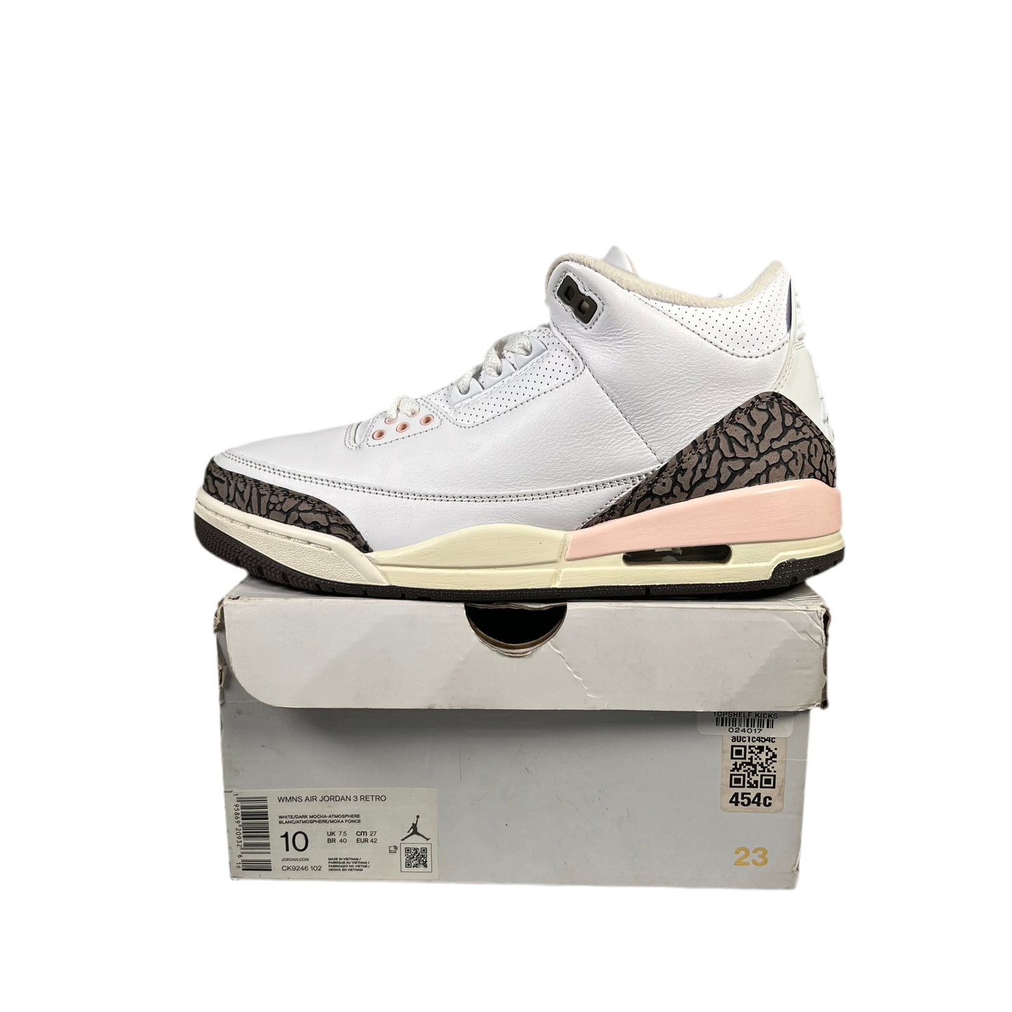 Jordan 3 Neopolitan (2022) Size 8.5M/10W USED s18410