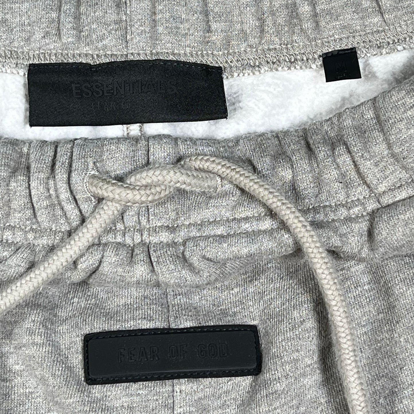 Fear of God FOG Essentials Grey Sweat Shorts Size Medium USED x14313