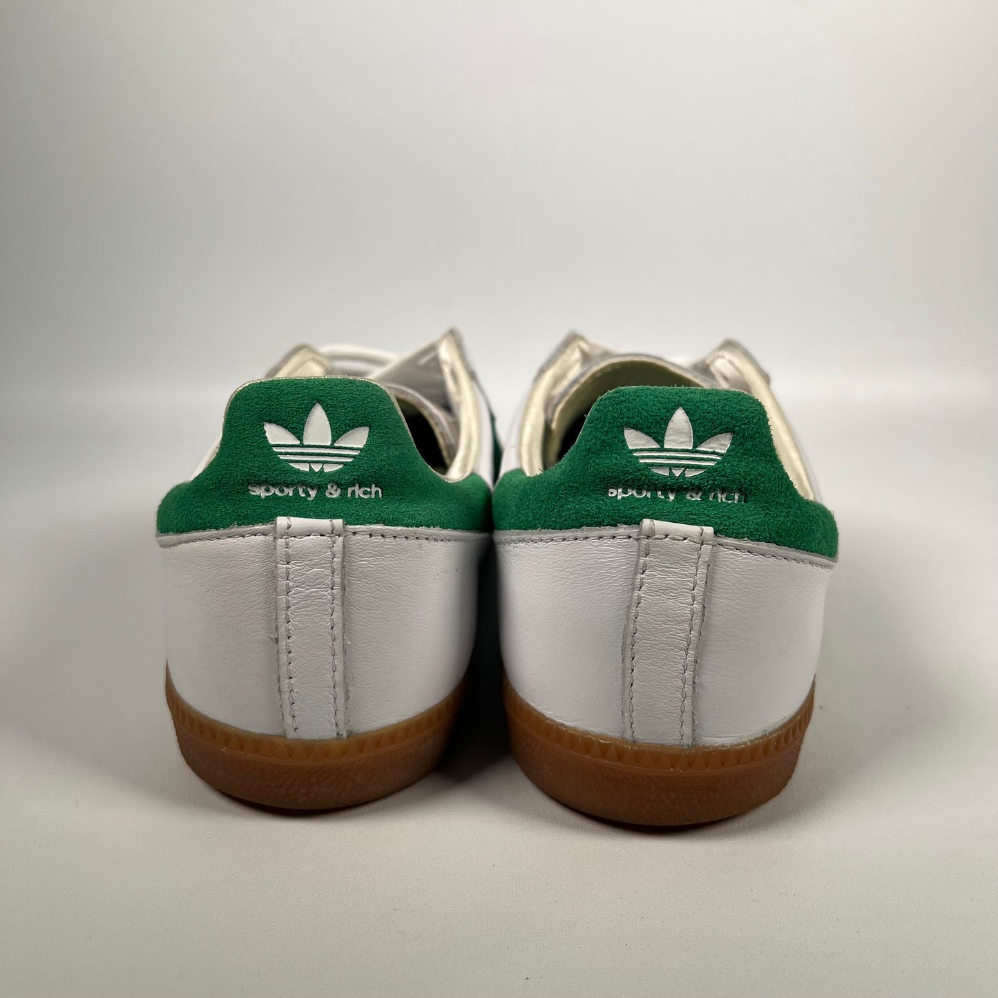 Adidas Samba Sporty & Rich White/Green (2022) Size 7 USED s18242