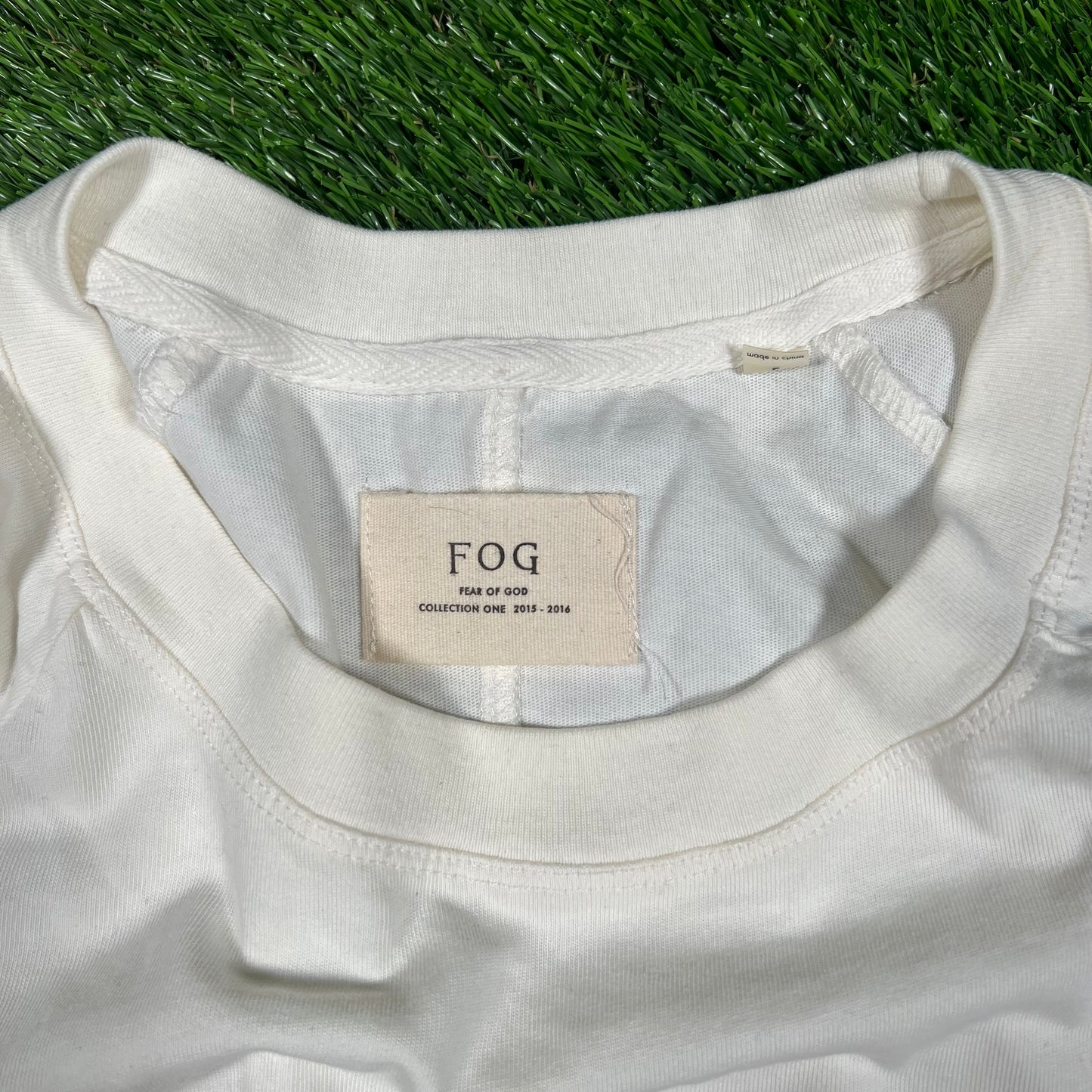 Fear of God FOG Collection 1 White Tee Size Large NEW x14528