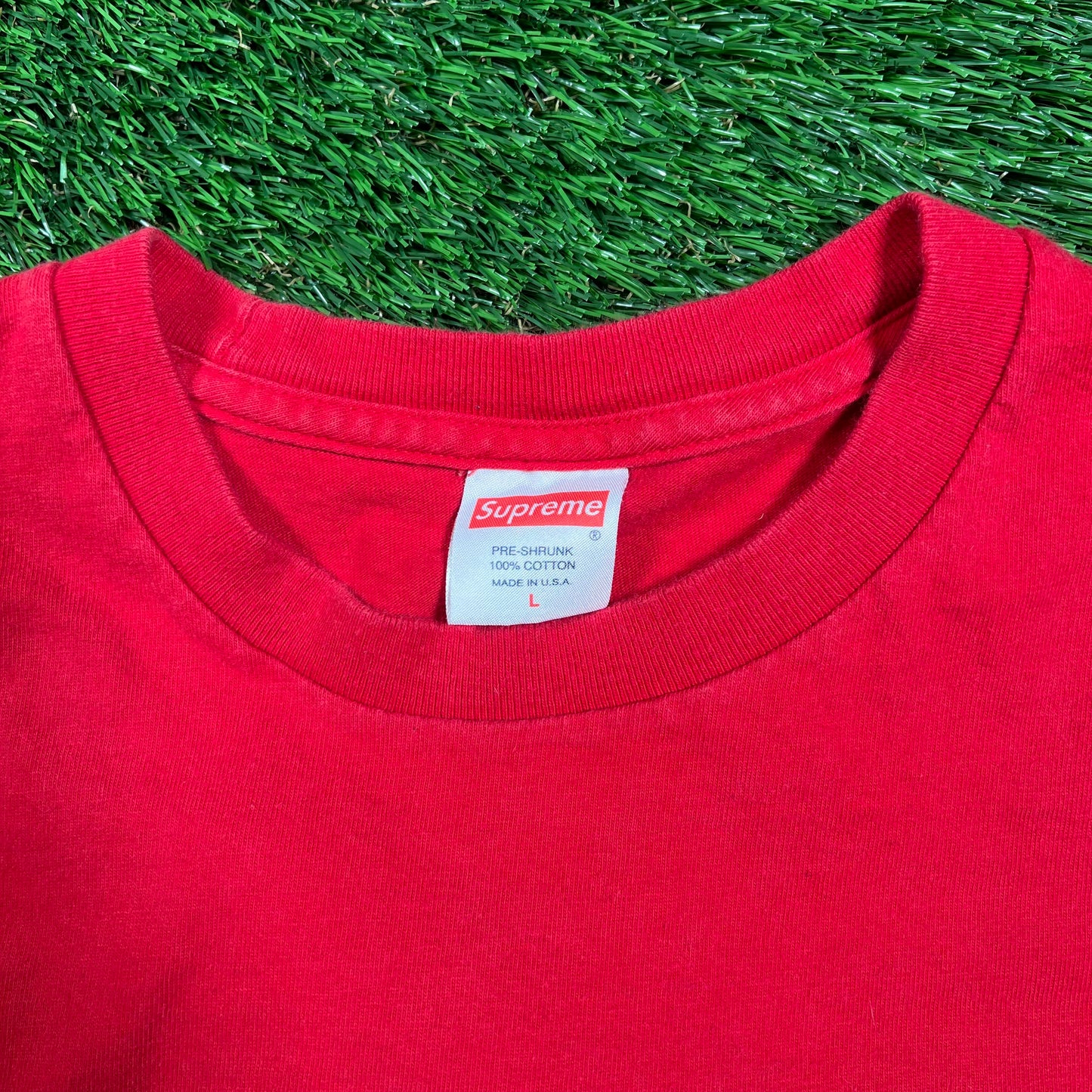 Supreme Peel Tee Red (2015) Size Large USED x16370