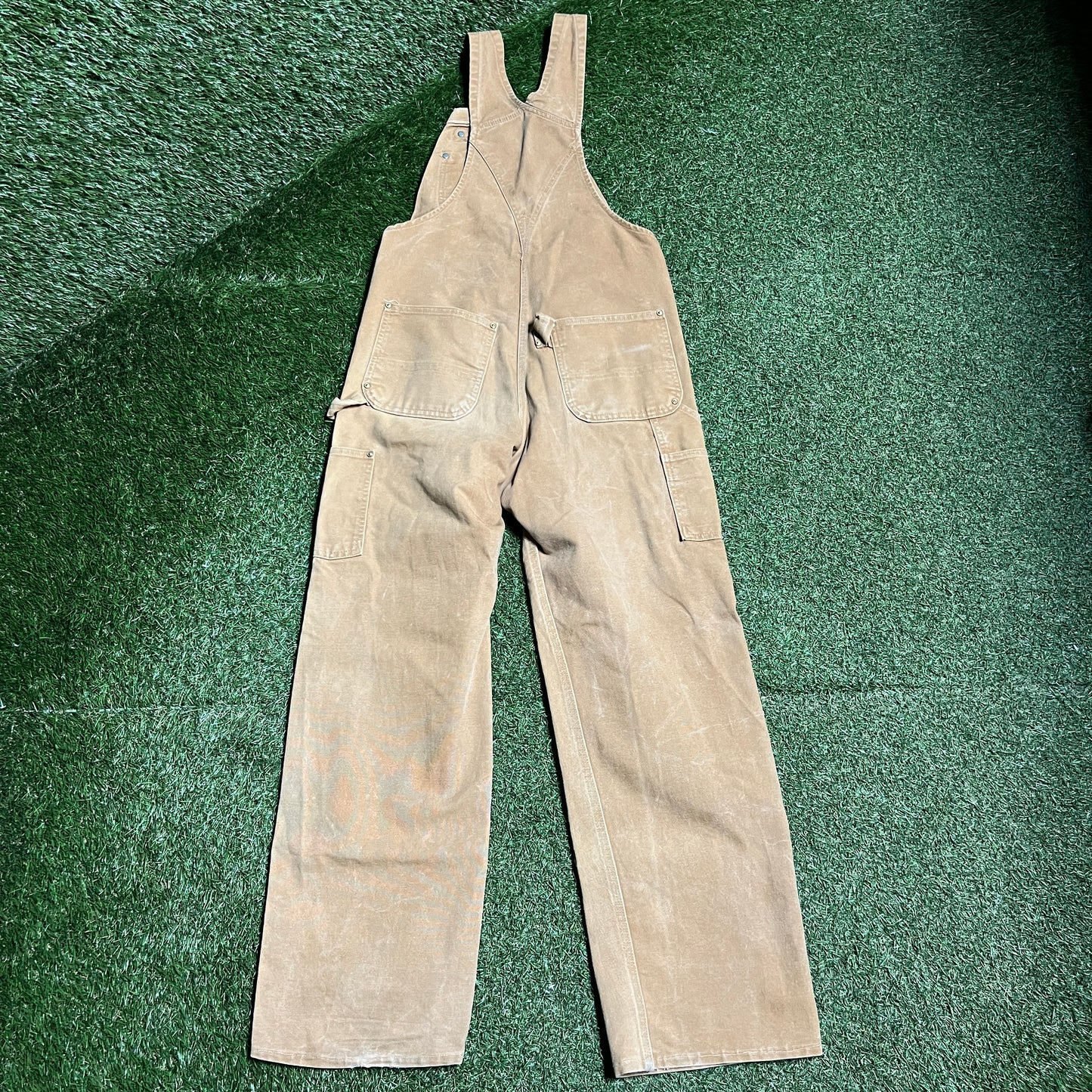 Carhartt 1990s Tan Overalls Size Small USED v16366