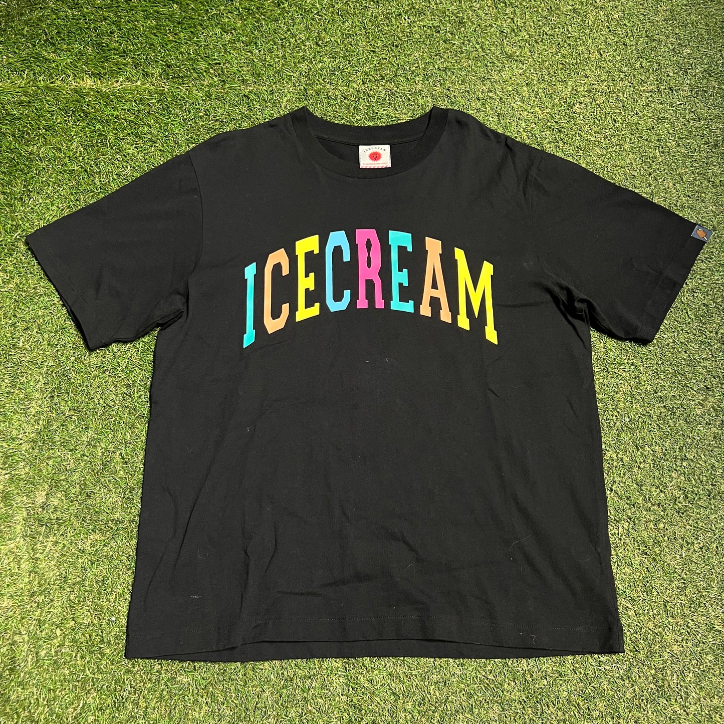 Ice Cream x Billionaire Boys Club Black Logo Tee Size Large USED x14011