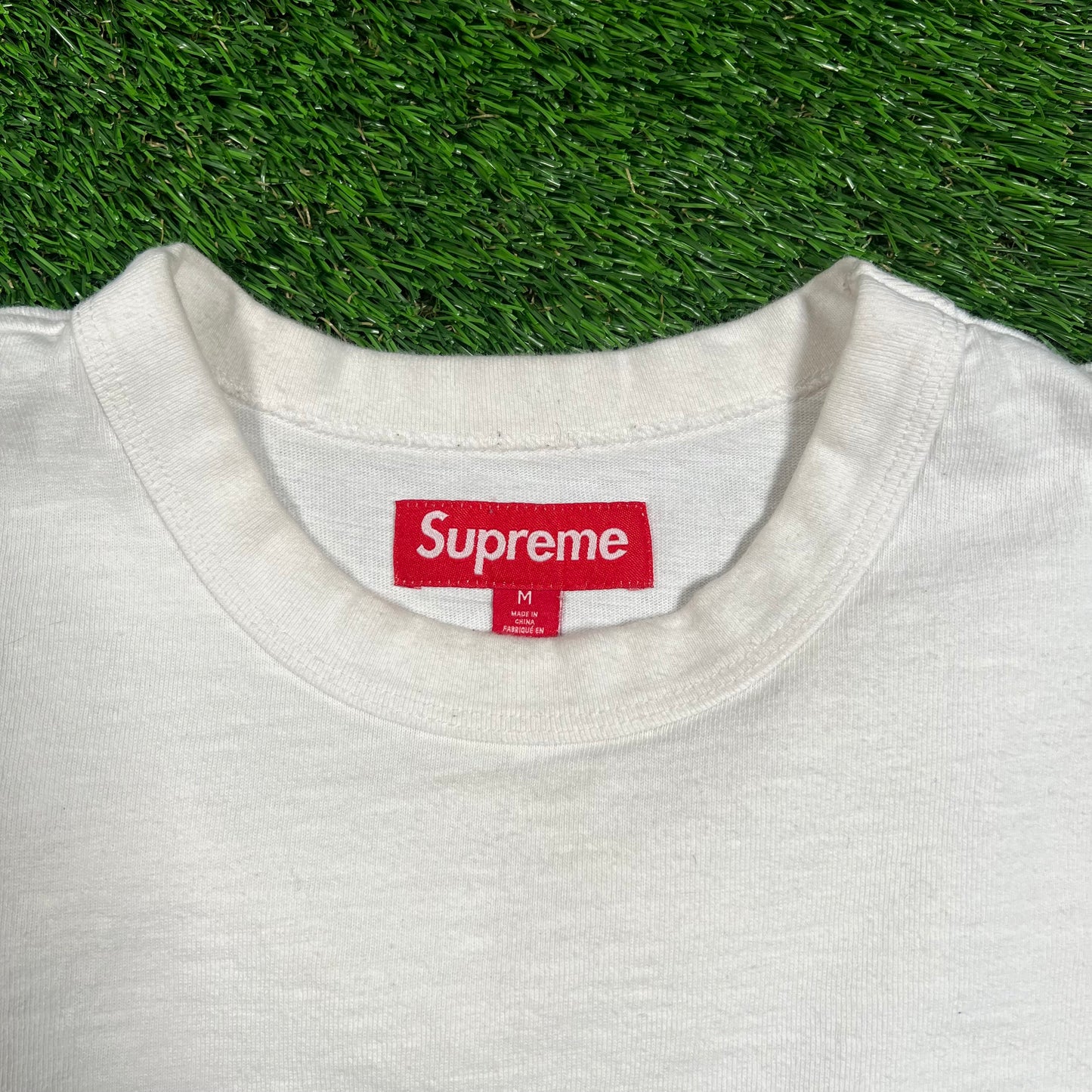 Supreme White "SMD" Tee (2025) Size Medium USED x16518
