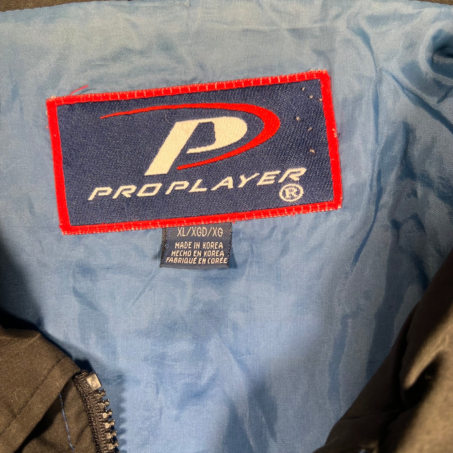 1990s Giants Pro Player Blue Lightweight Jacket Size XL USED v18213