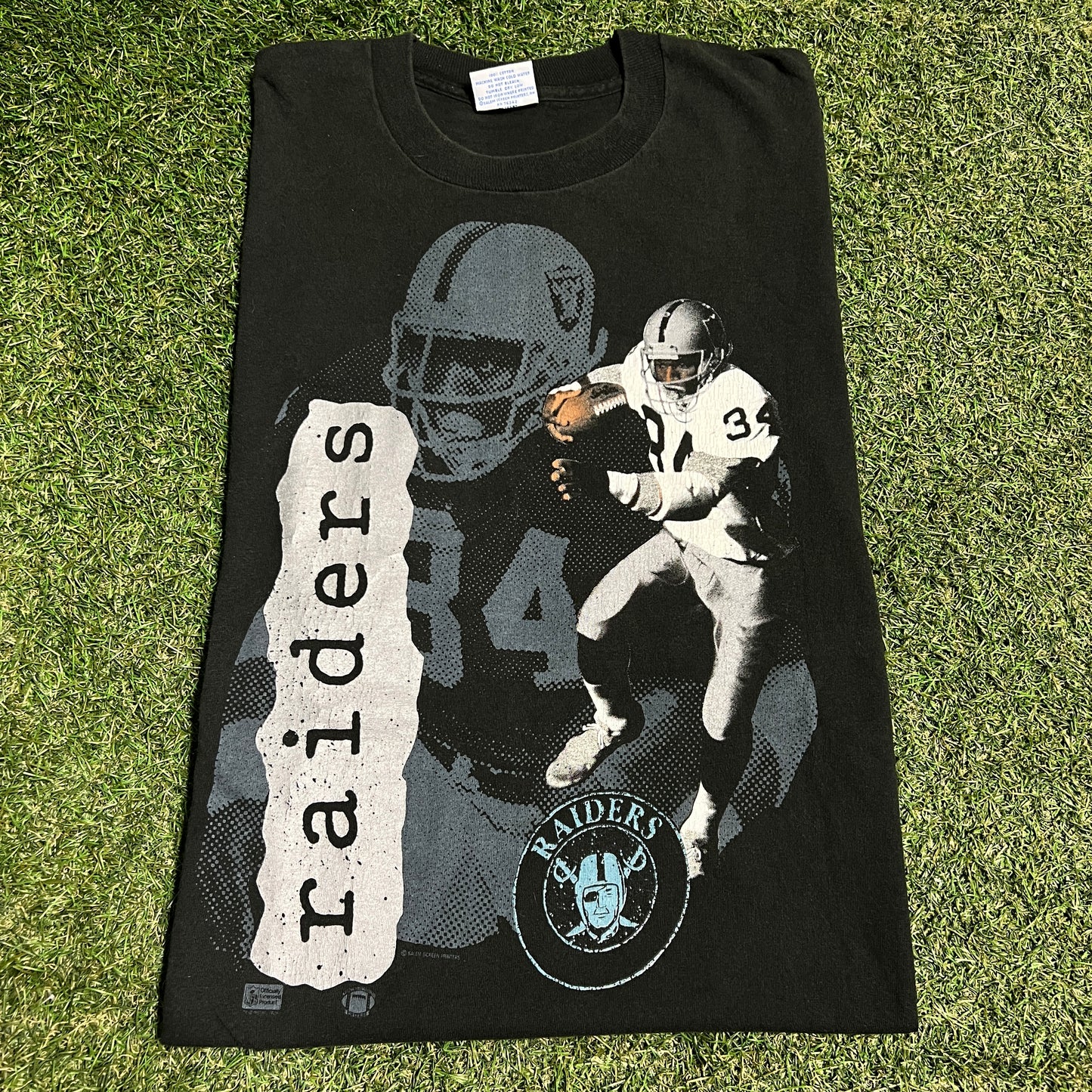 1987 Bo Jackson Salem Sports Black Tee Size XL USED v16301
