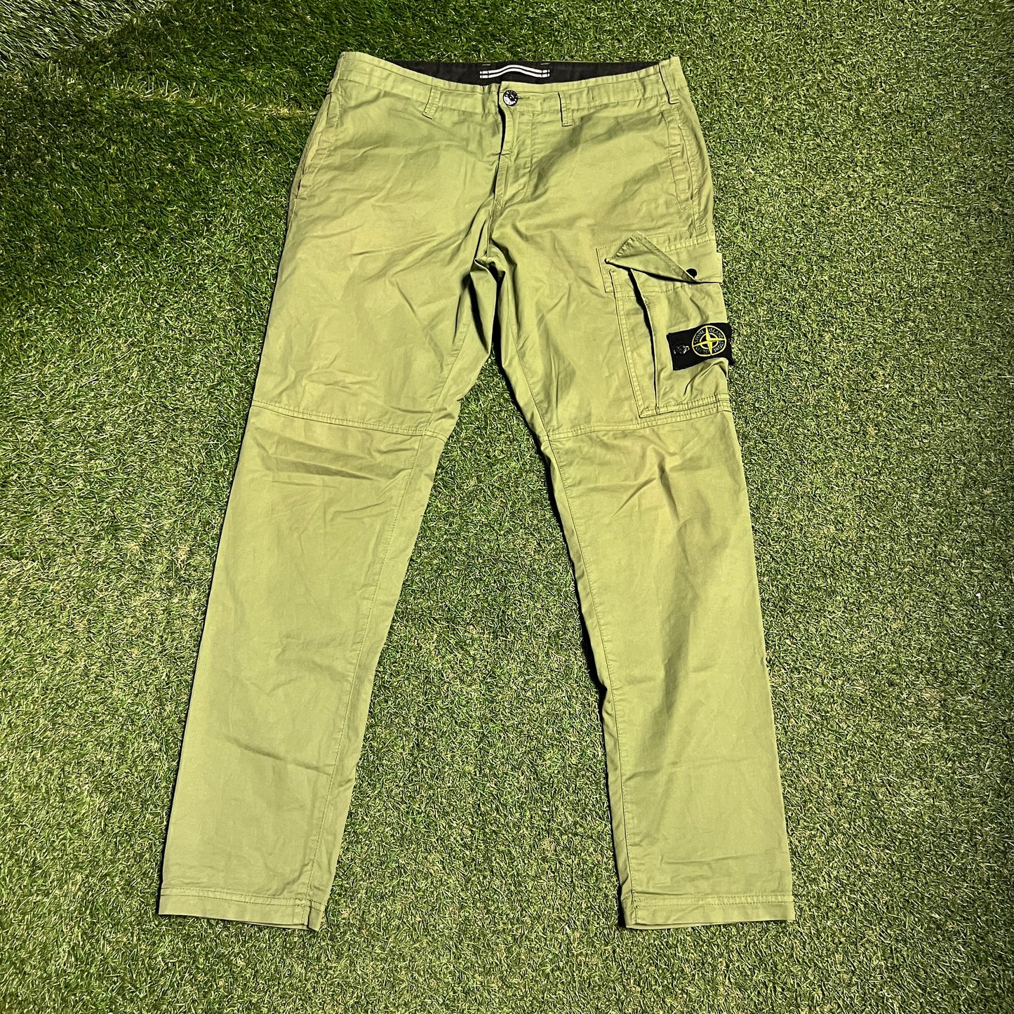Stone Island Green Cargo Pants Size 34 USED x14057