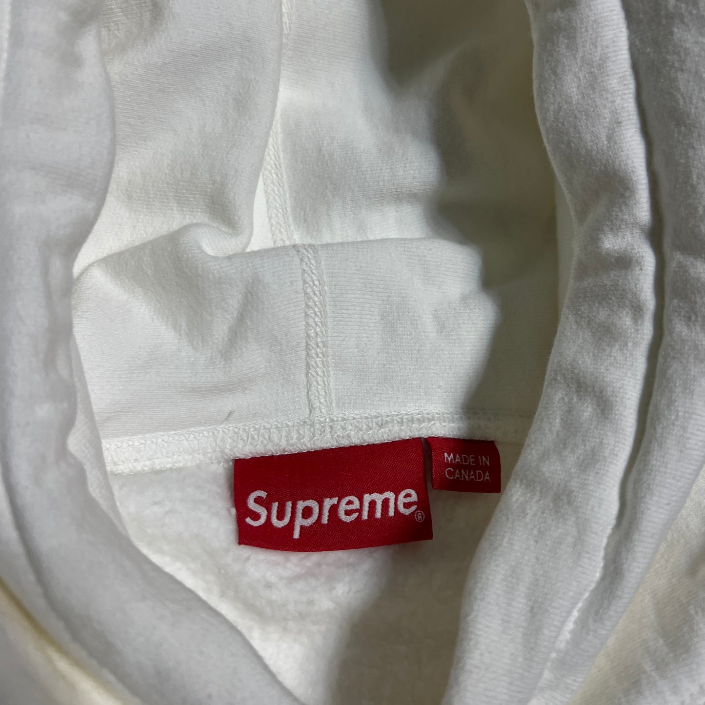 Supreme White BOGO Hoodie (2021) Size XL USED x14251