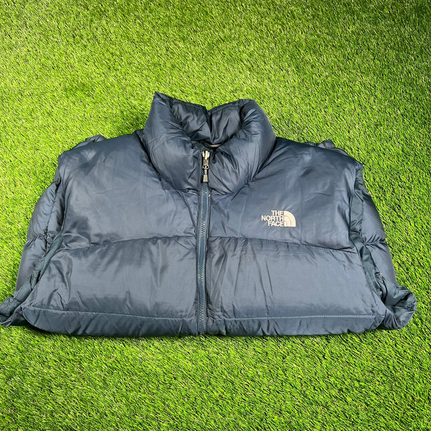 The North Face 700 Series Navy Blue Puffy Vest Size XL USED v16779