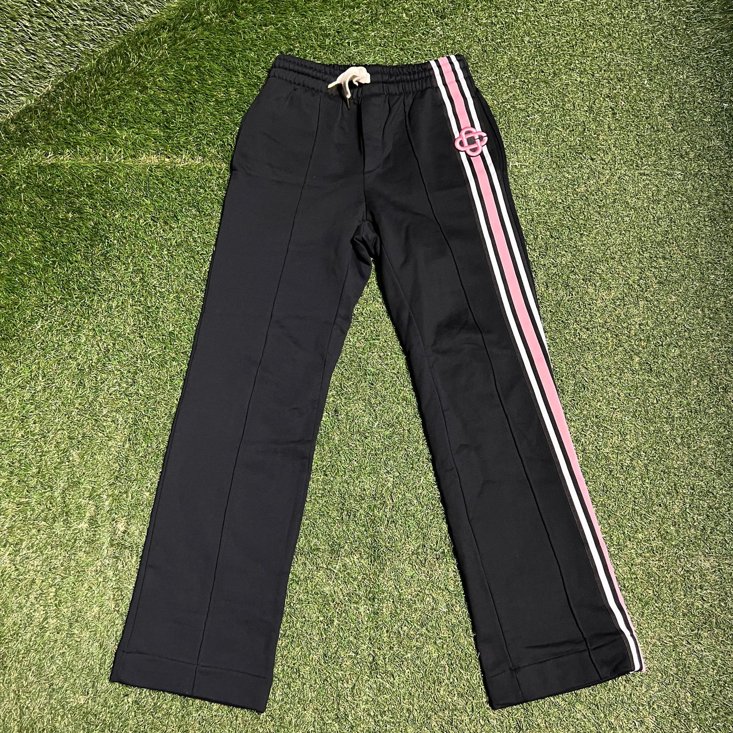 Casablanca Black/Pink Track Pants Size Small USED x14185