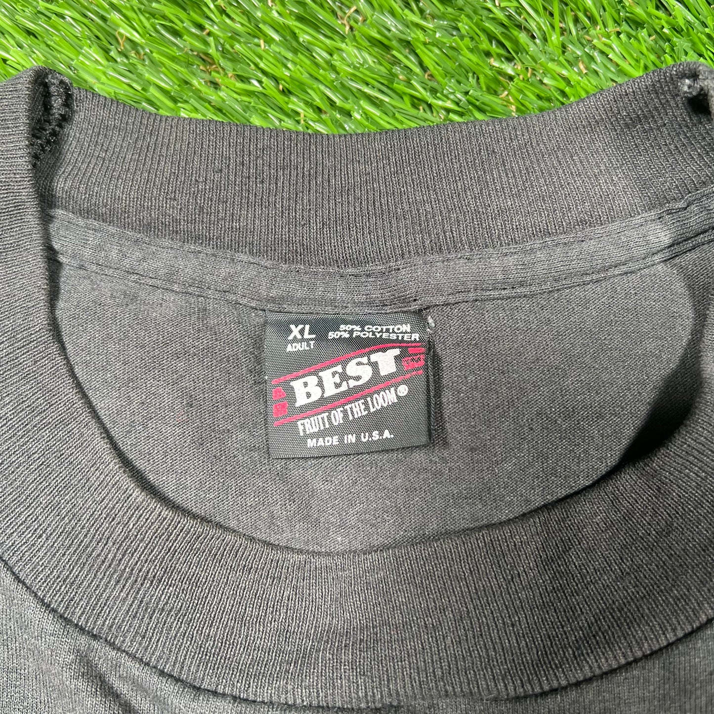 1990s Jungle Zookeeper Hungry Black Tee Size XL USED v17219