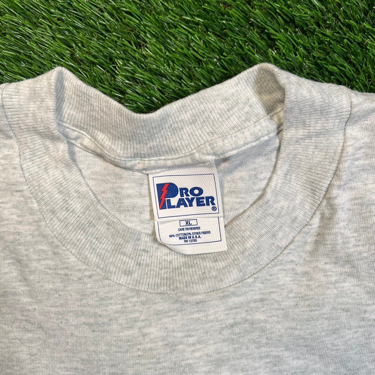 1996 New York Yankees Team Cartoon Champion Tee Grey Size XL USED v18823