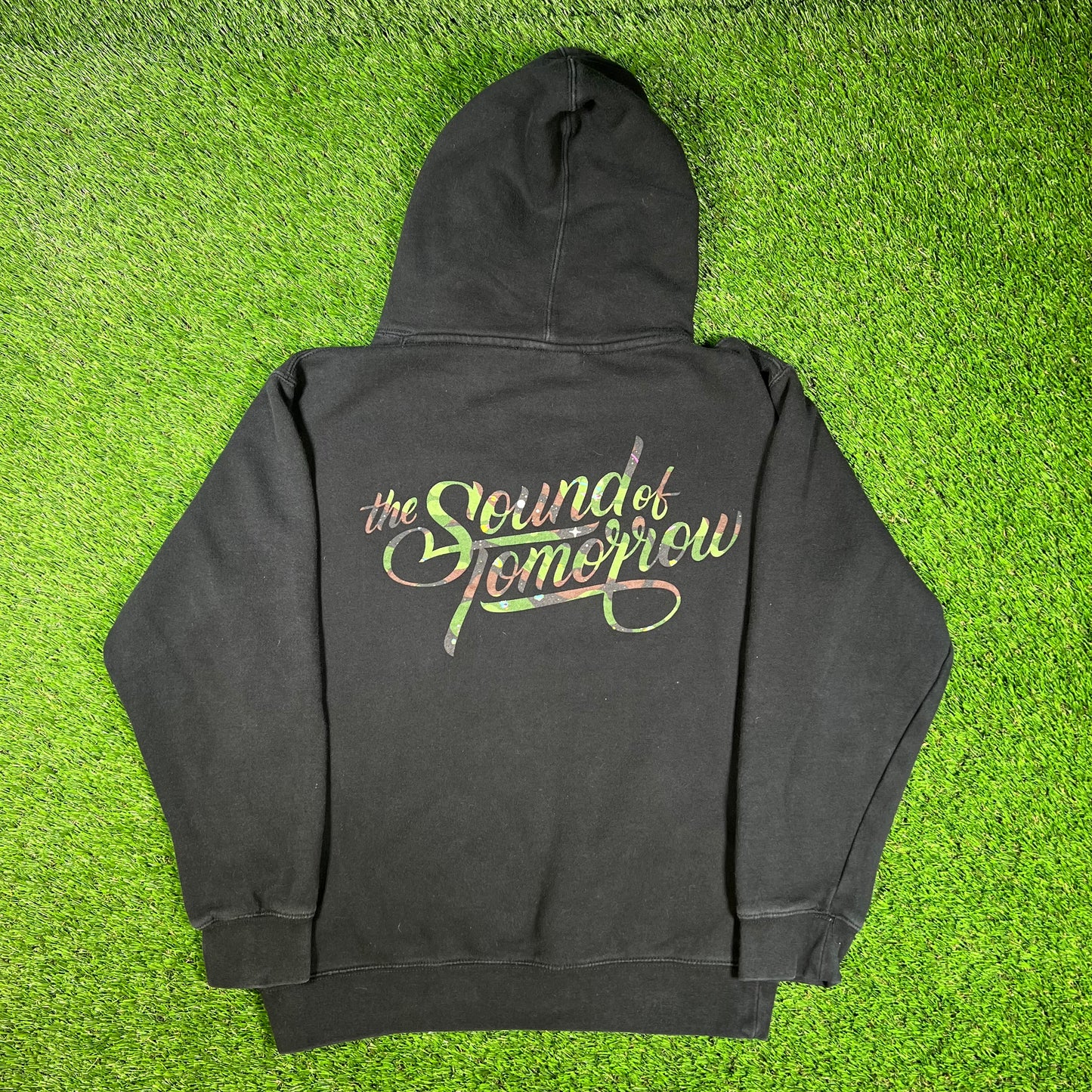Billionaire Boys Club x Soulection BBC Black/Camo Hoodie Size Small USED x14377