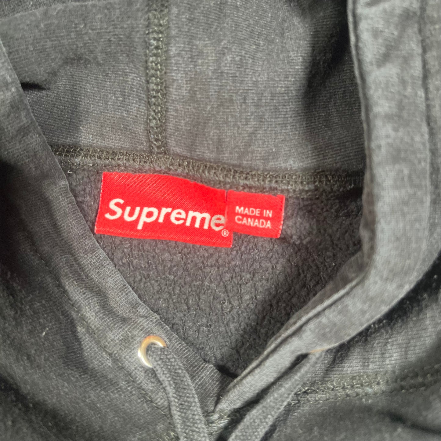 Supreme Black FTP Hoodie (2021) Size Medium USED x16596
