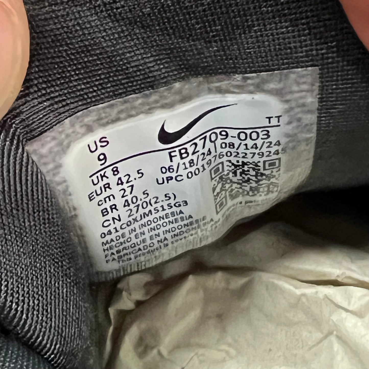 Nike Air Max 95 Corteiz Honey Black (2025) Size 9 NEW s18617