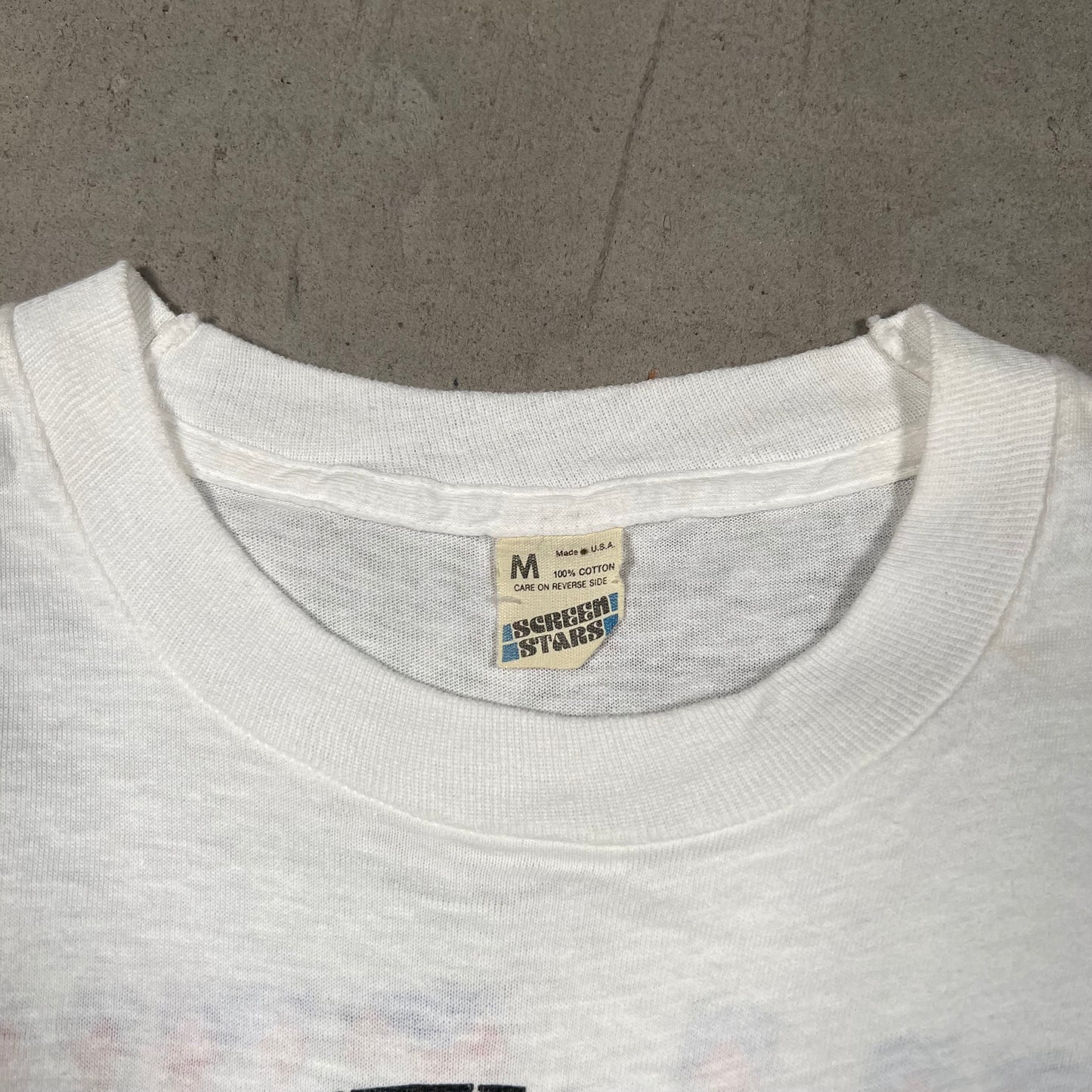 1984 Grateful Dead David Lundquist Eagle Eye White Tee Size Medium USED v16417