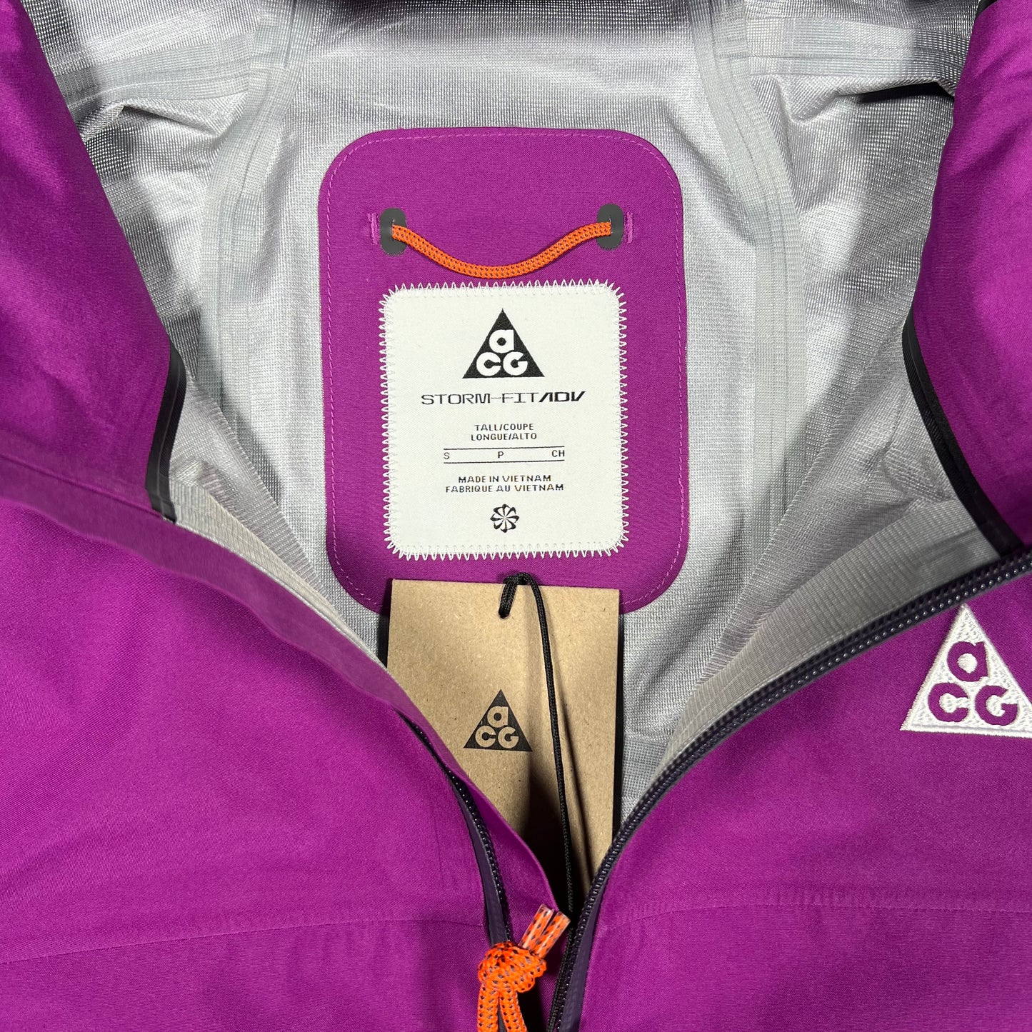 Nike ACG Gore-Tex Storm Fit Purple Light Jacket Size Small NEW v17393