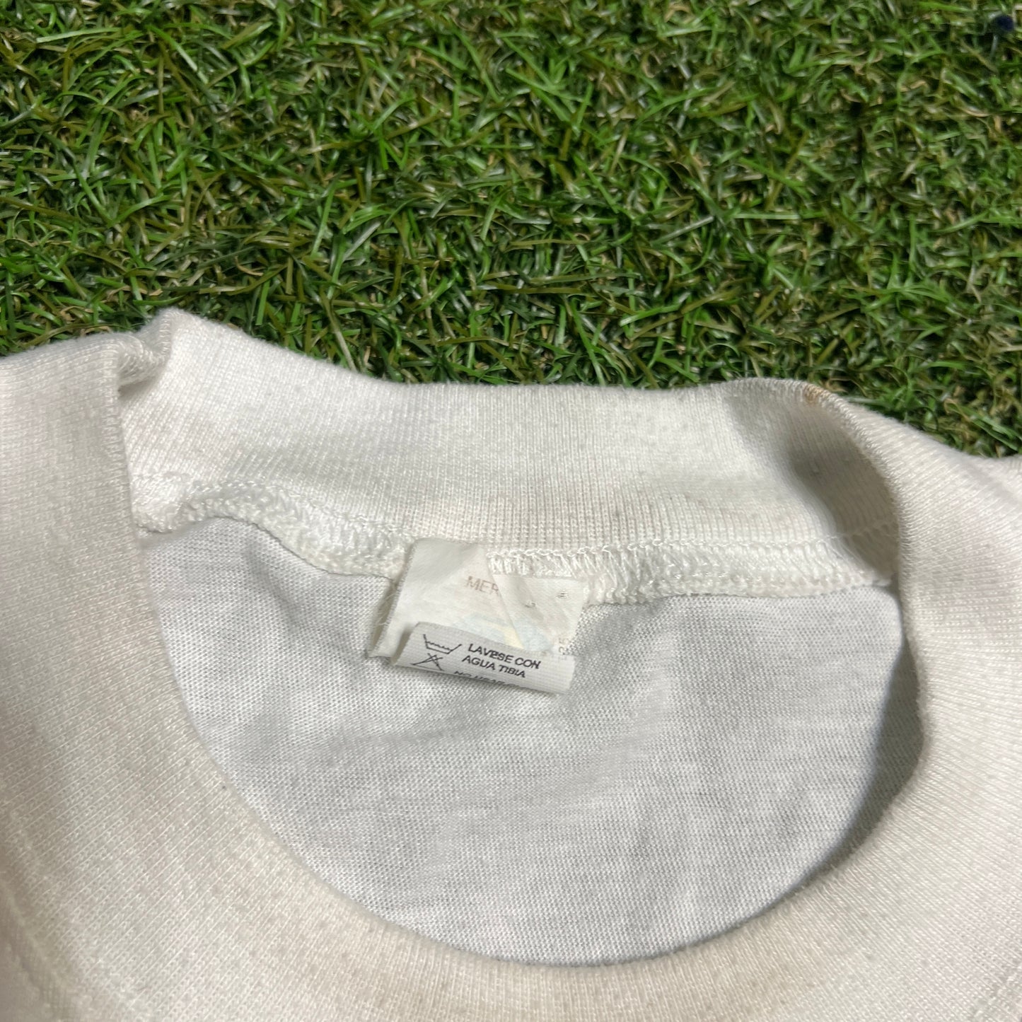 1990s Cancun Mexico White Tee Size Large USED v16123