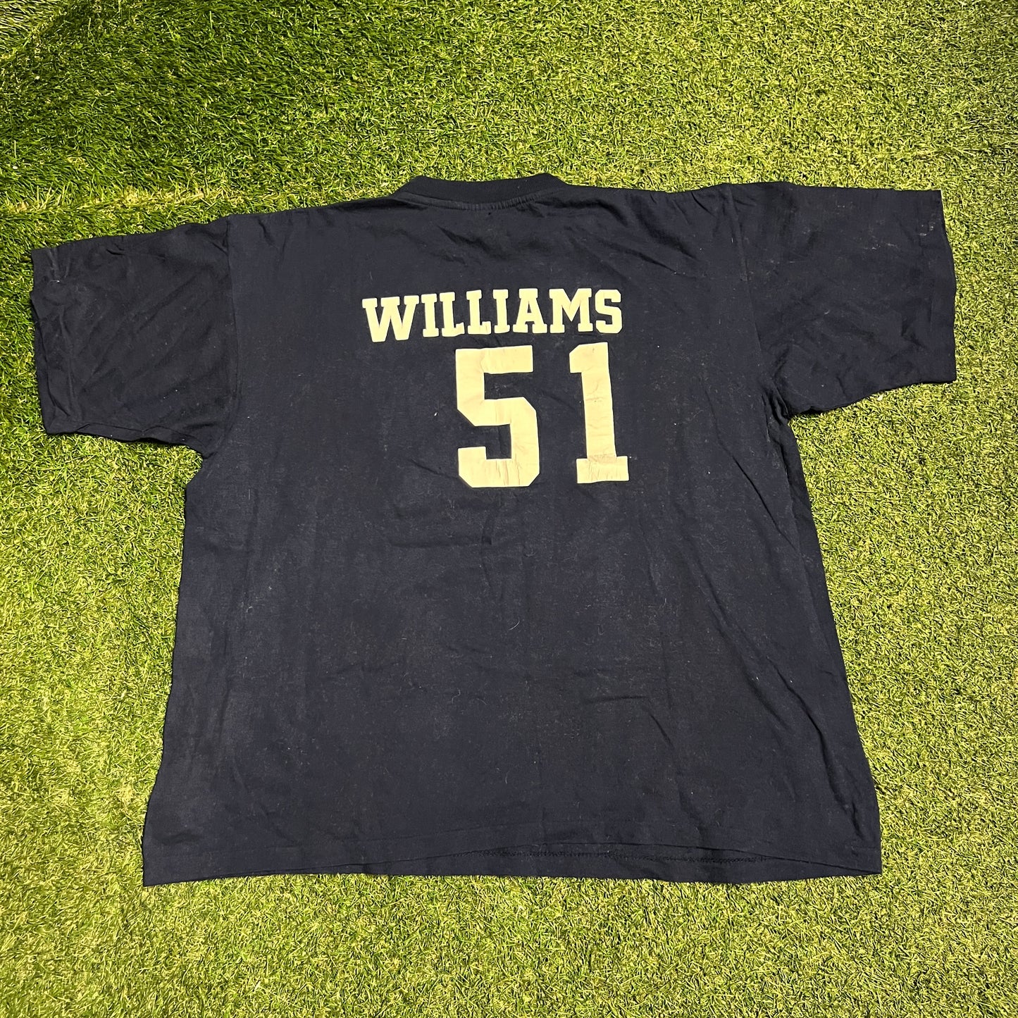 1990s New York Yankees Bernie Williams Navy Tee Size XL USED v16317