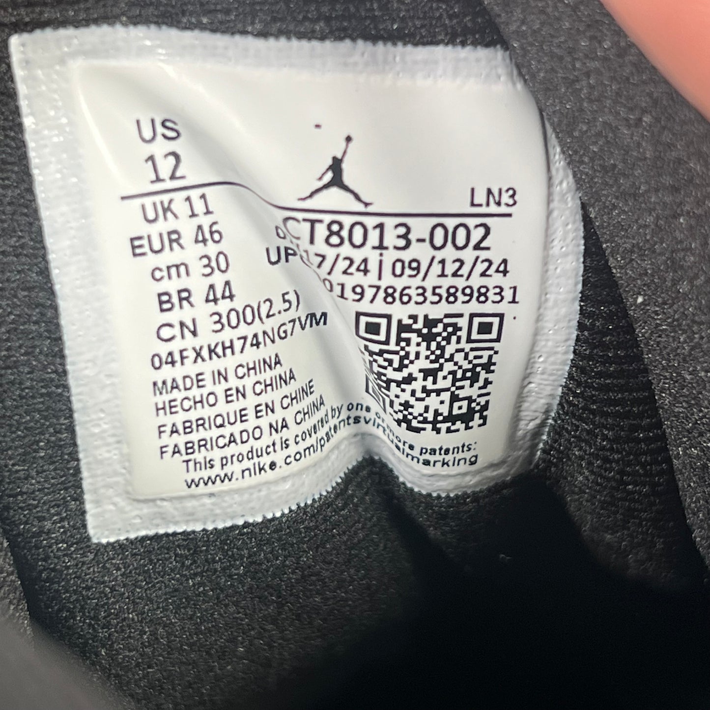 Jordan 12 Flu Game (2025) Size 12 NEW S17584