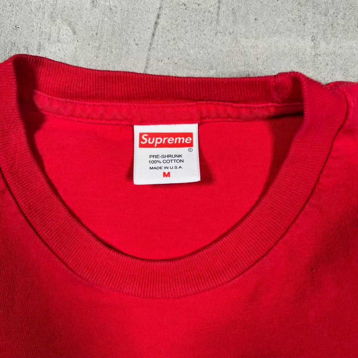 Supreme Hey Fuckface Cropped Red Tee Size Medium USED x18749