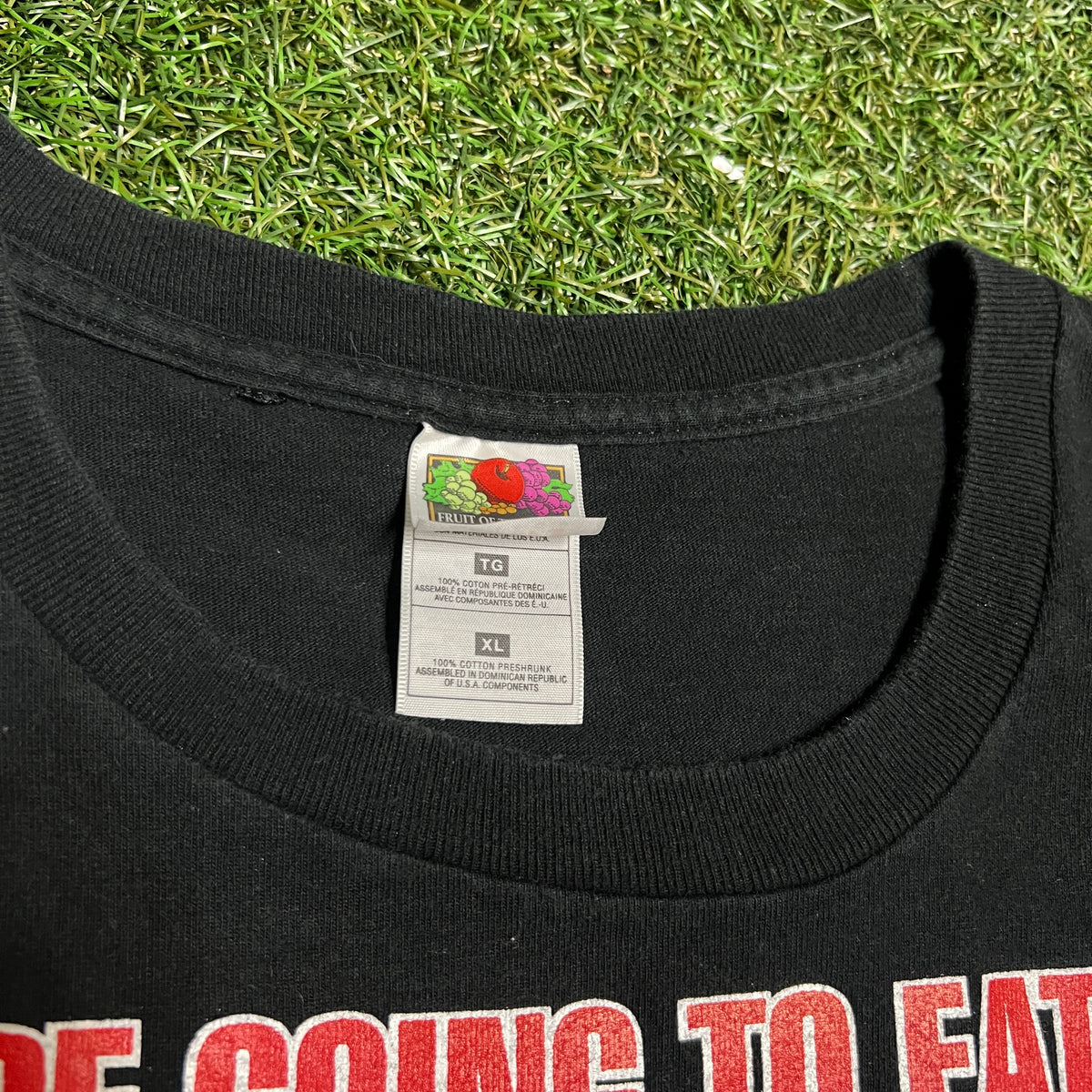 Y2K Zombie "We are Going to Eat You!" Black Tee Size XL USED v16111
