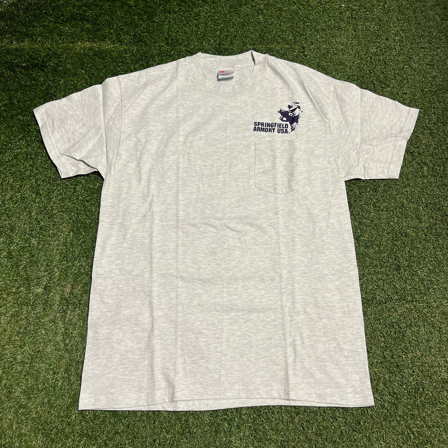1997 Springfield Armory Guns Grey Tee Size Large USED v16467