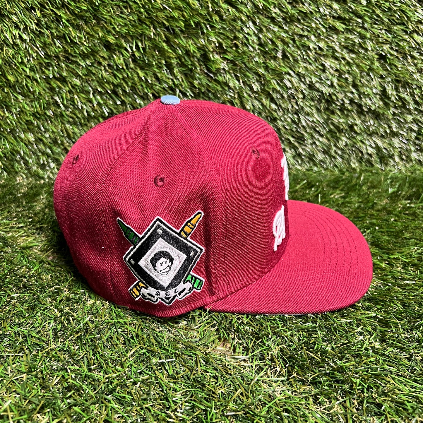 ABC Abandoned Child Red Snapback Size One Size USED v16040