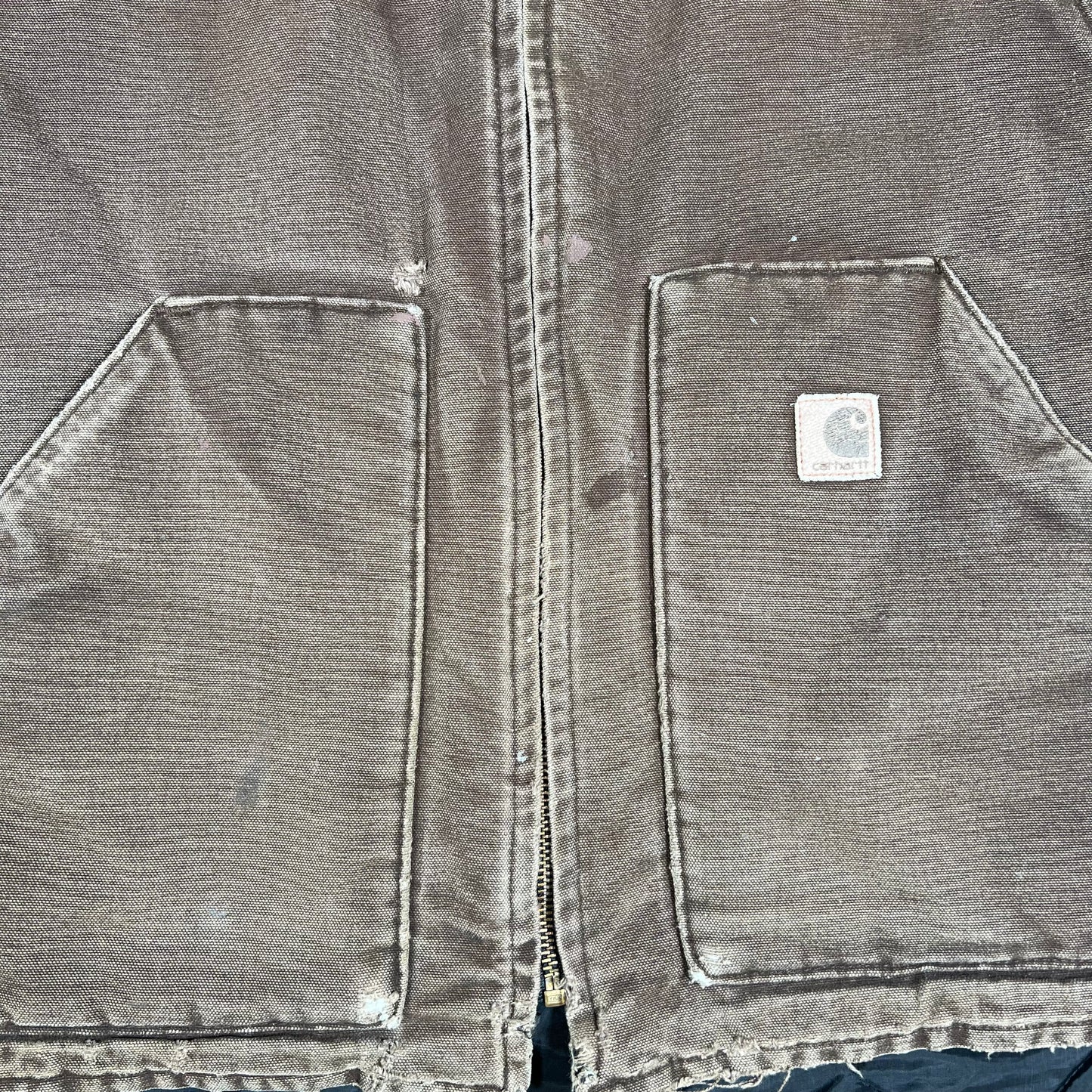 1990s Carhartt Brown Vest Size XL USED v16569