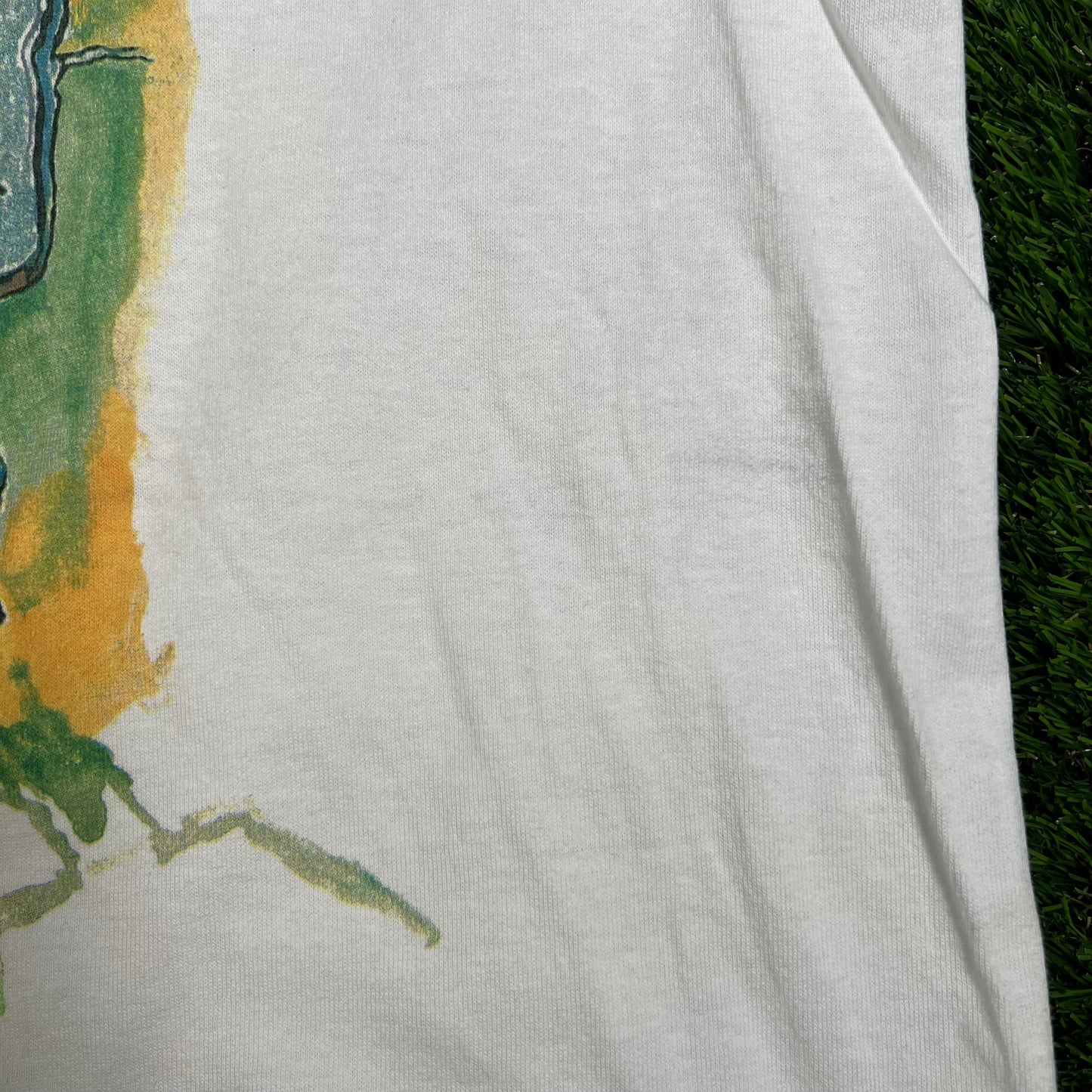 1995 Jerry Garcia Artwear Special Olympics White Tee Size Large USED v16609
